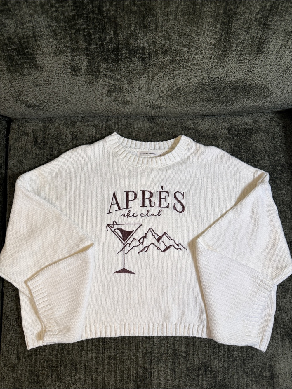 Après Ski Club Cream Graphic Womens Sweater